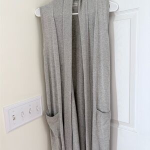 Lucky Brand Gray Open Front Cardigan
